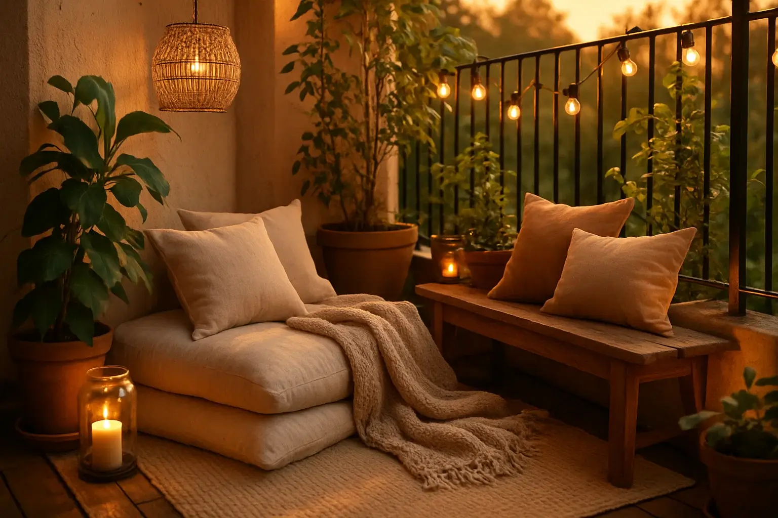 Cozy seating corner