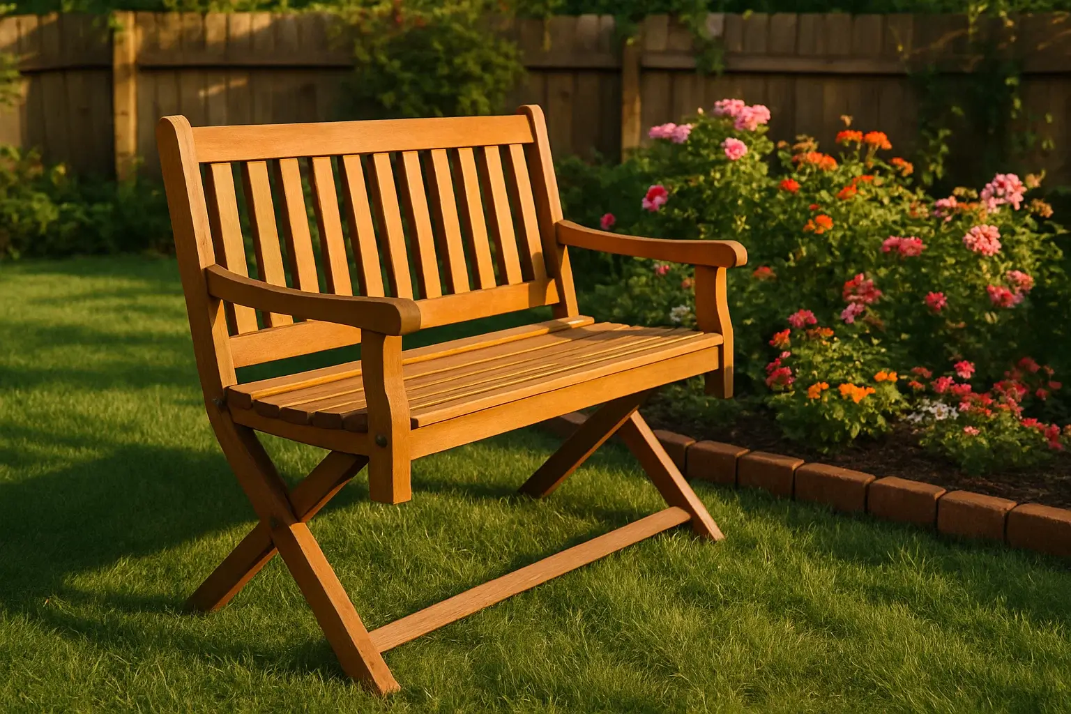 Foldable Garden Bench